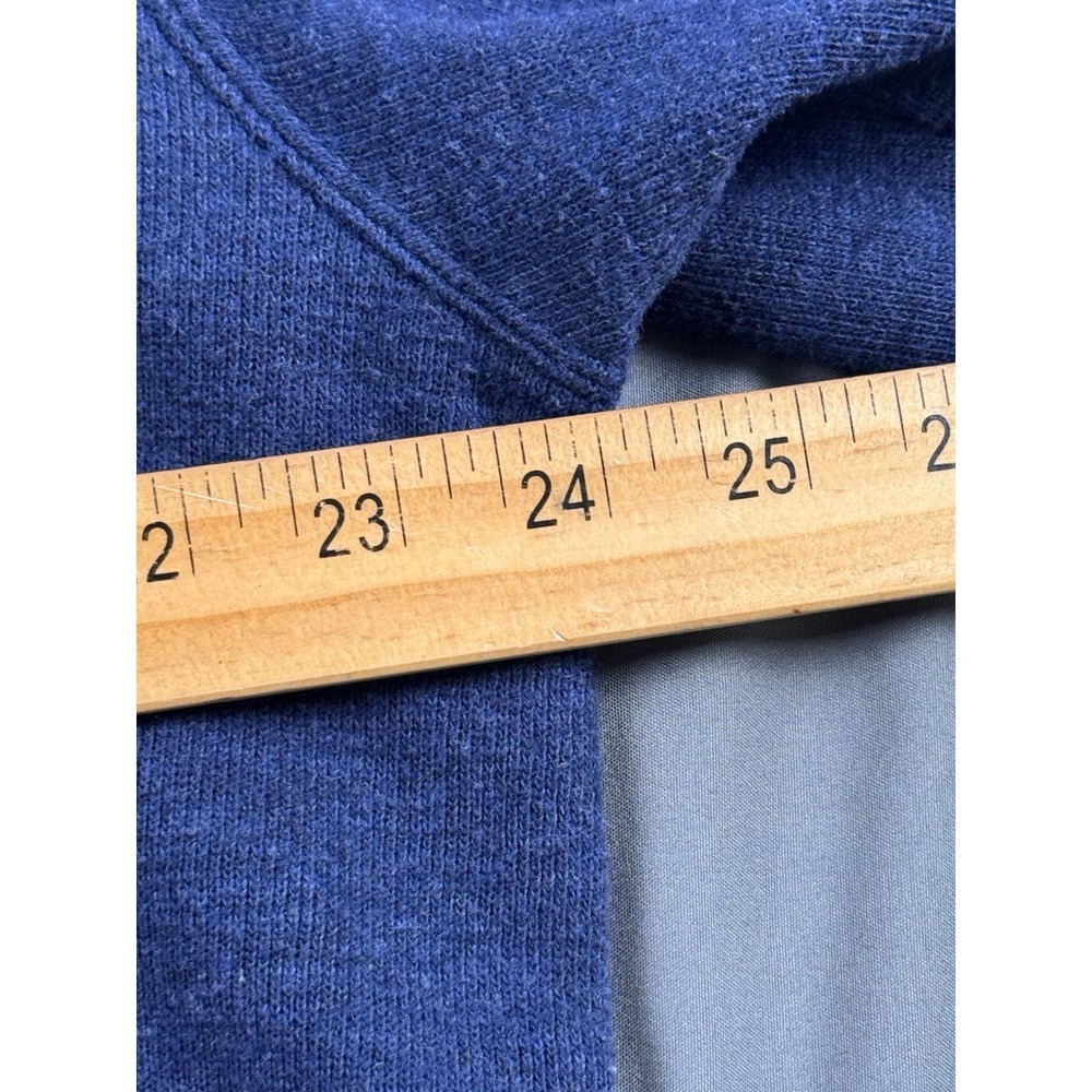Orvis 1/4 Zip Pullover Sweater Pima Cotton Mens Large Navy Casual Comfy Outdoor - Picture 6 of 13